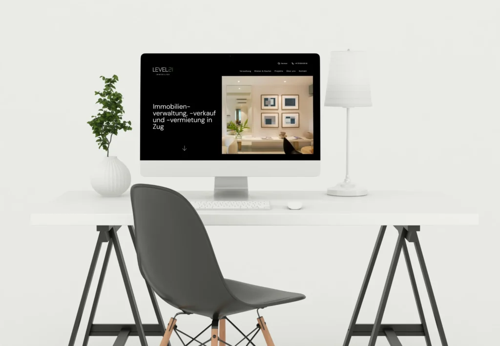 Website für Level21, Immobilienverwaltung