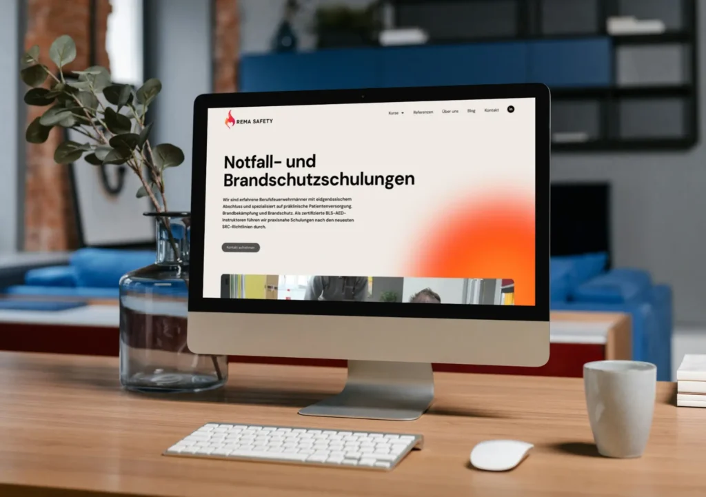 Wordpress Website, REMA SAFETY, Notfall- und Brandschutz­schulungen